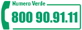 Numero verde 800-90-91-11.